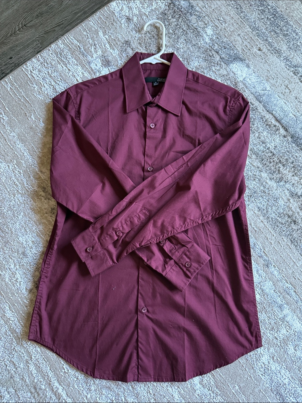 Harve Benard Men's Dress Shirt - Wine